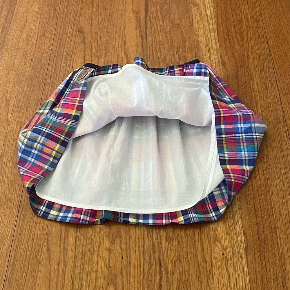 Ralph Lauren Classic Multicolor Plaid Girls Matching Set